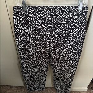 Zac & Rachel Black and White Floral Pants